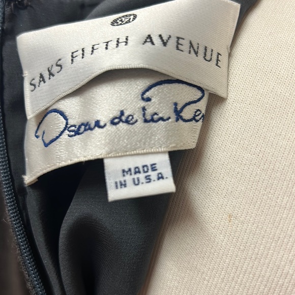 Vintage Oscar de la Renta charcoal color dress size 10 - Picture 4 of 4
